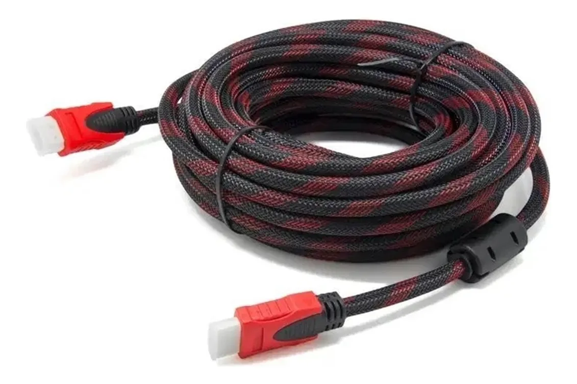 Cable Hdmi 1.4 Mallado Premium De 3 Metros Para Tv Hd 1080p item 3046