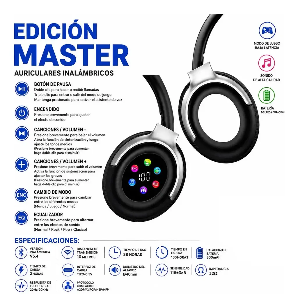 AURICULARES BLUETOOTH CON VINCHA YST-304