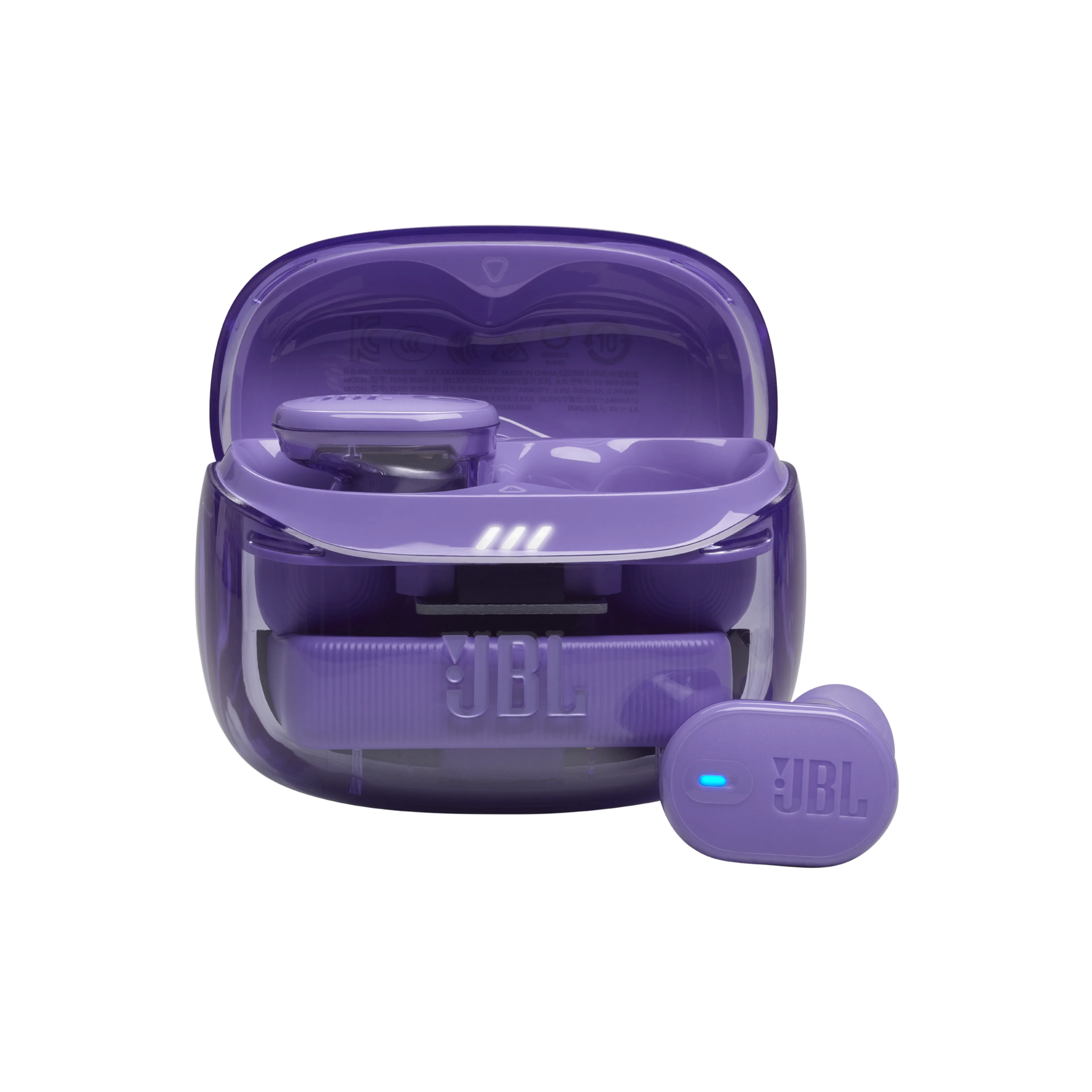 AURICULAR JBL TUNE BUDS2 GHOST TWS ANC VIOLETA (6349) — foto 4
