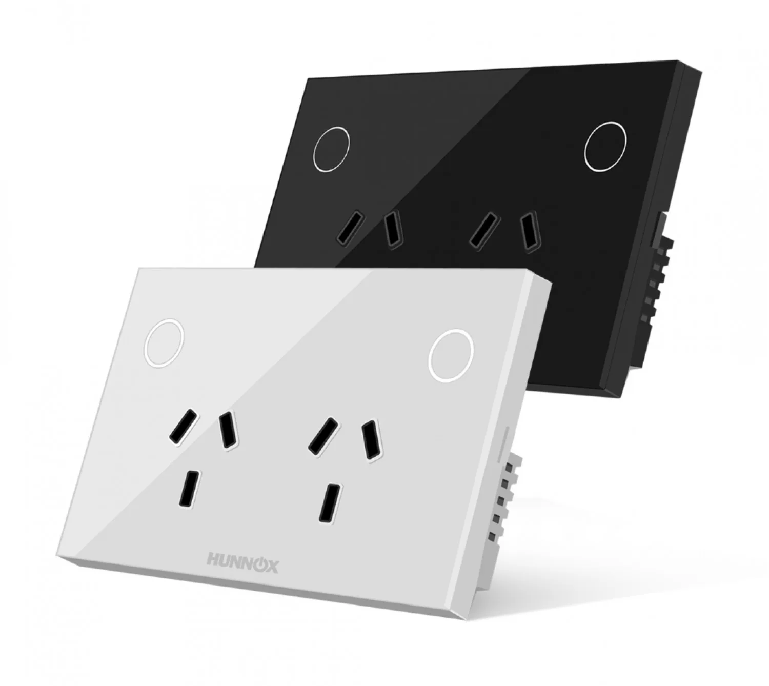 Tomacorriente Doble Hunnox Smart Tactil Blanco — foto 3