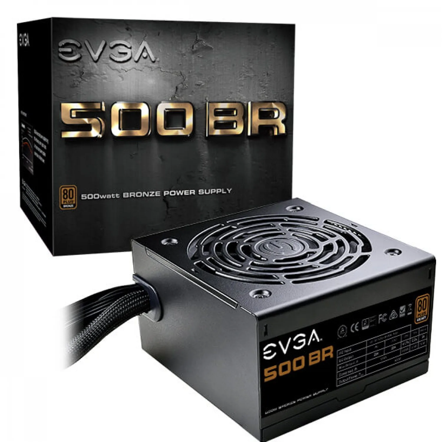 Fuente Gamer Evga 500w Br 80 Bronze — foto 6