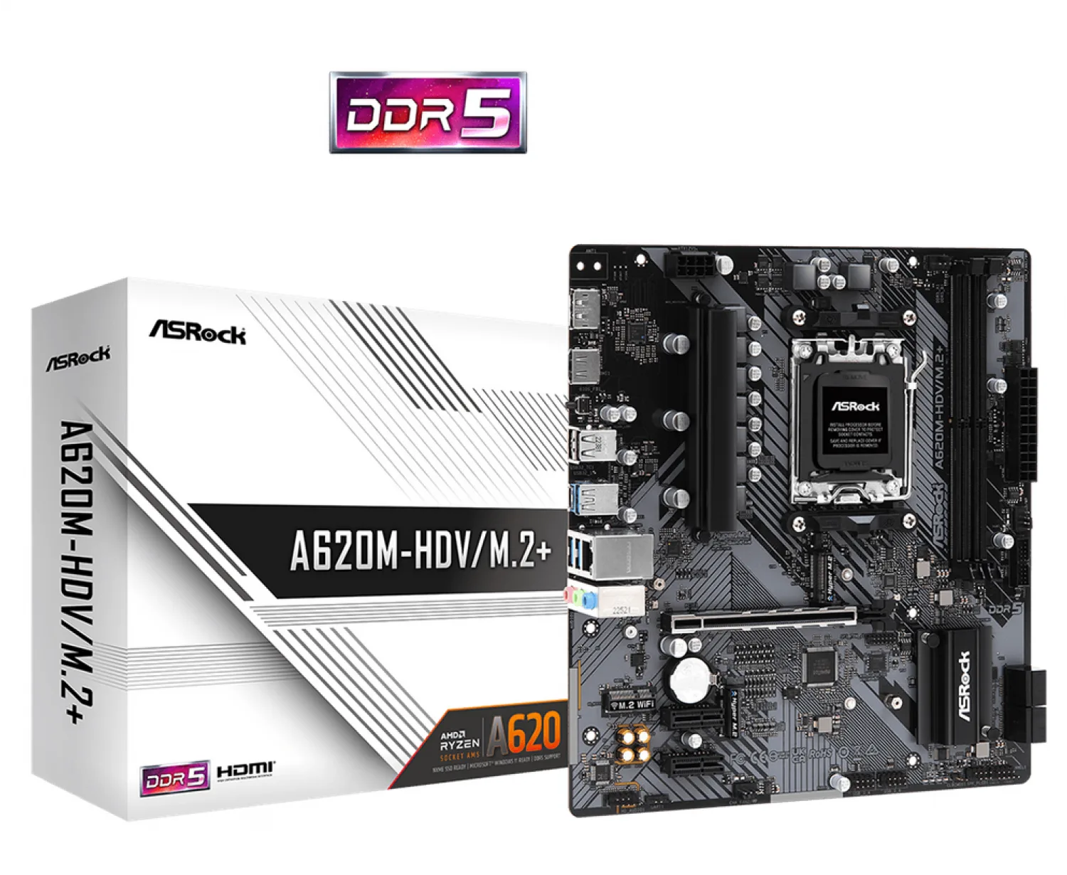 Mother Asrock (am5) A620m-hdv/m.2+ — foto 4
