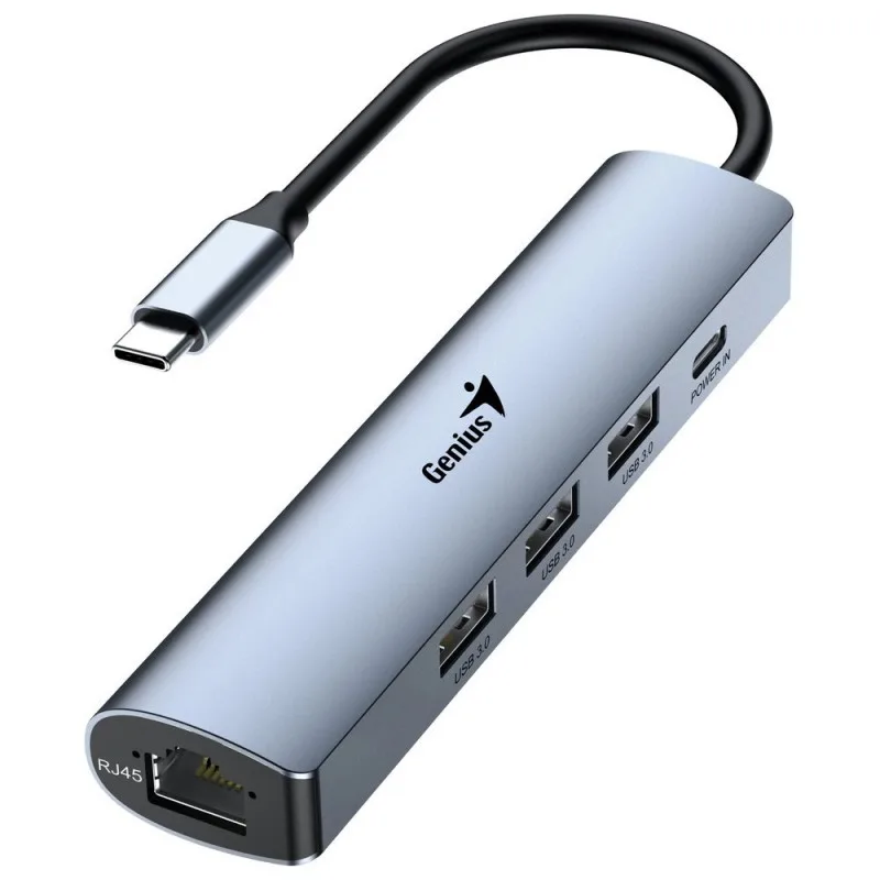 GENIUS UH-545 HUB USB-C RJ-45 ETHERNET GIGABIT