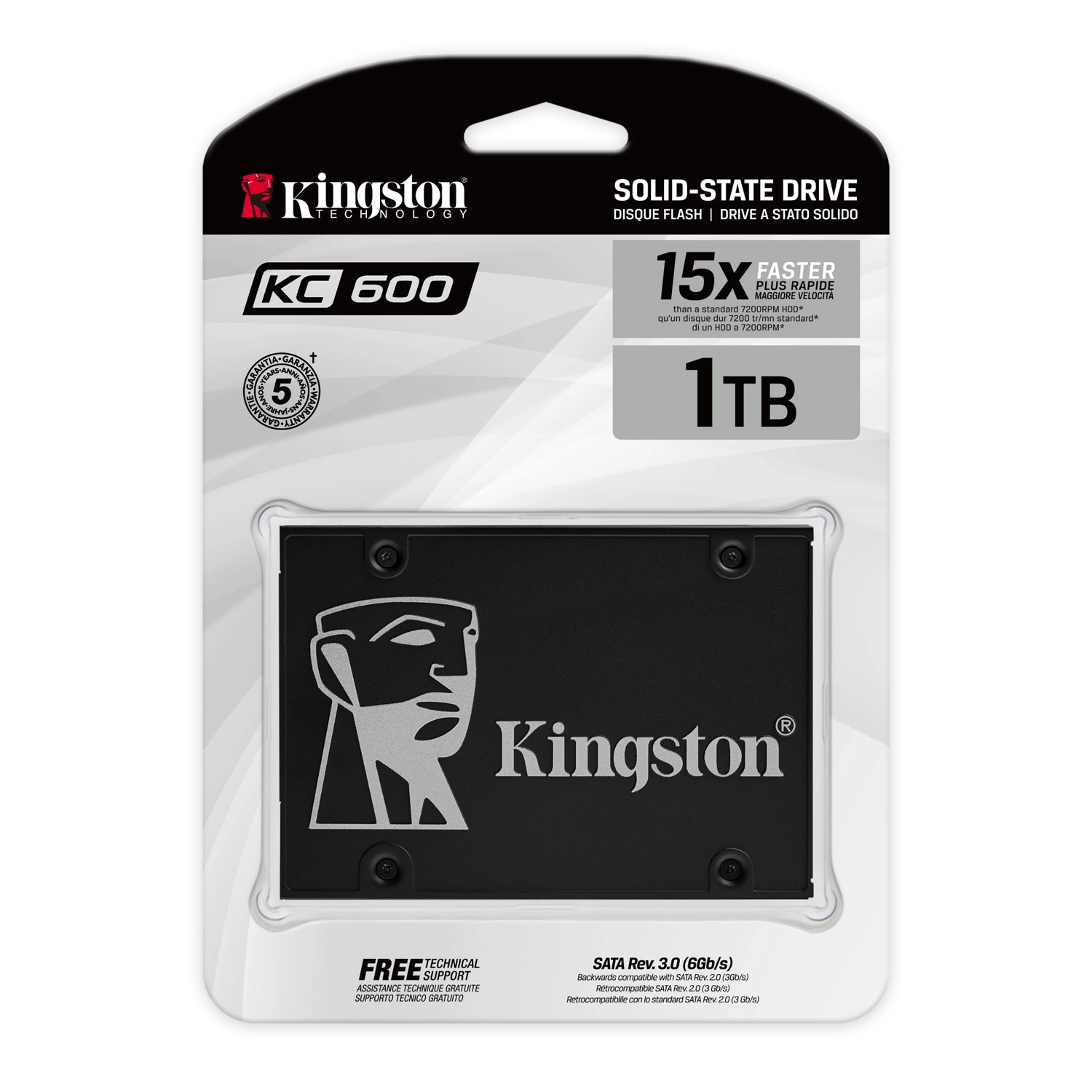 Disco Interno SSD KINGSTON KC600 1024GB 2.5