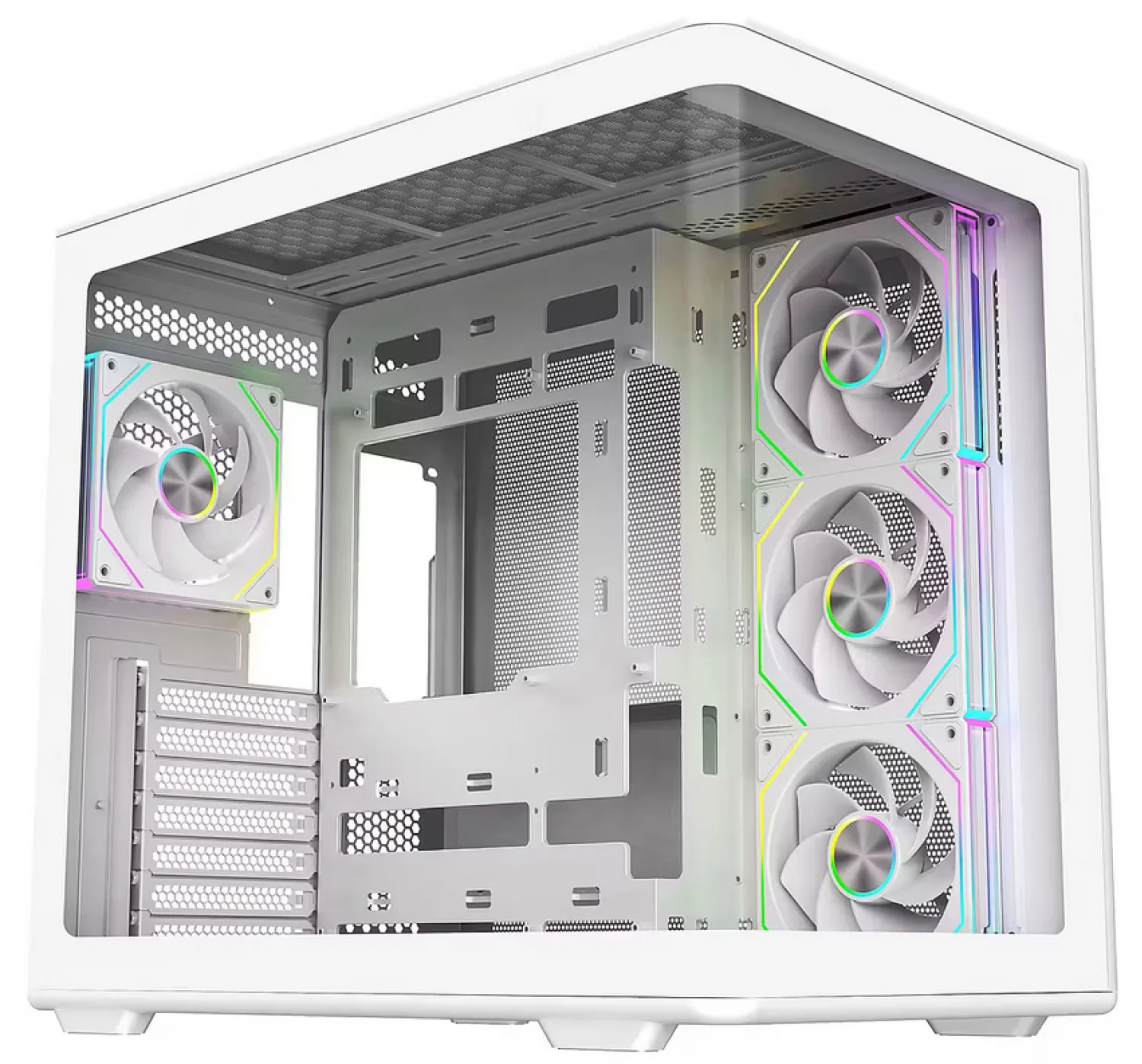 GABINETE COOLER MASTER 600 ELITE WHITE ARGB x 4 COOLERS — foto 11