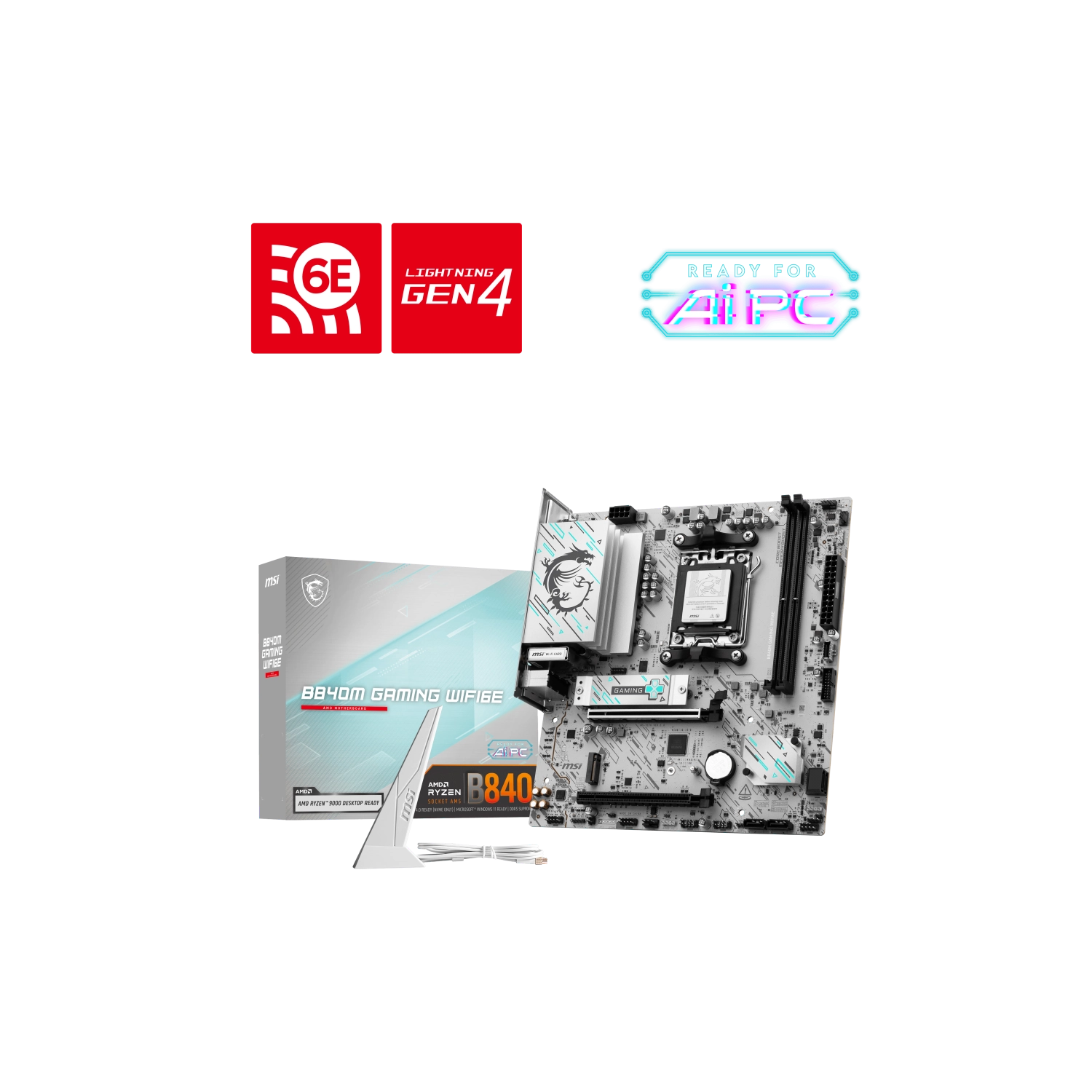 Motherboard MSI B840M GAMING WIFI6E AM5 DDR5 — foto 6