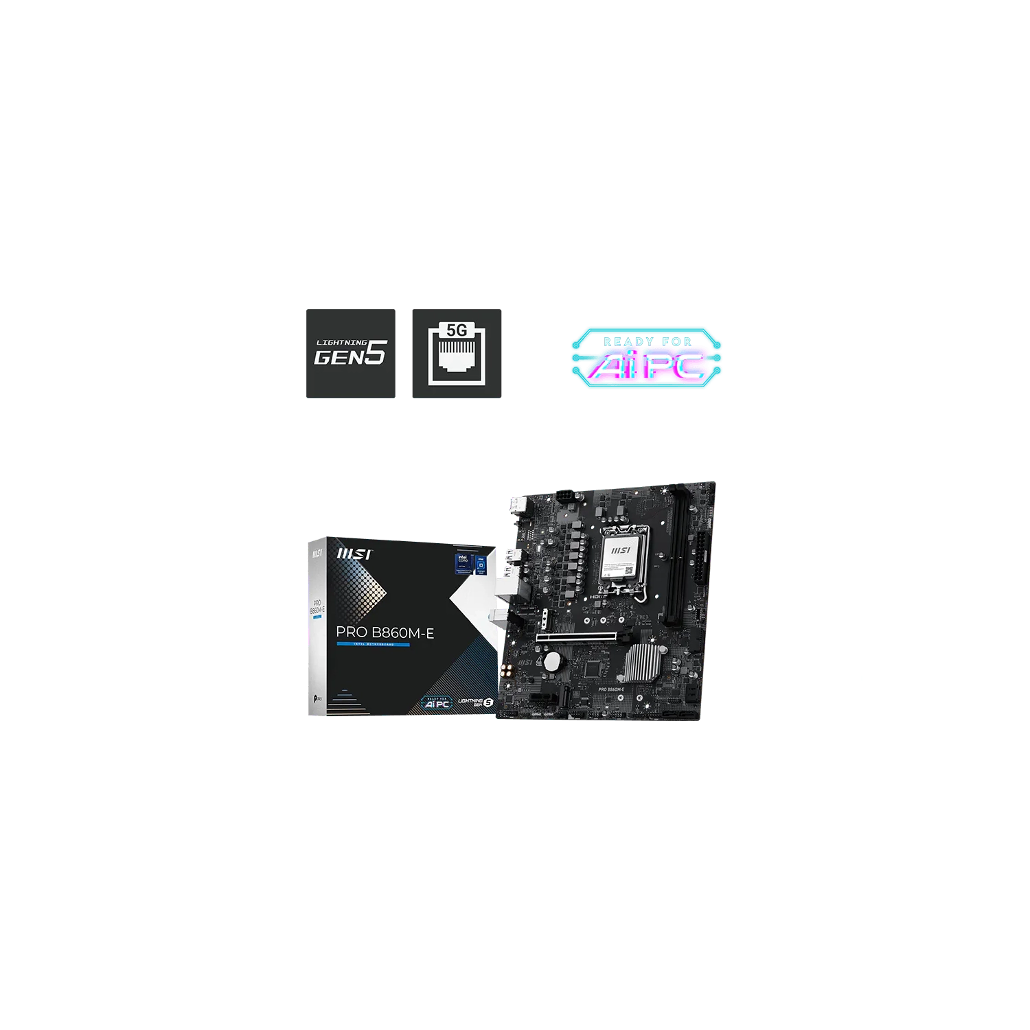 Motherboard Msi Pro B860m-e Lga 1851 Ddr5 — foto 7