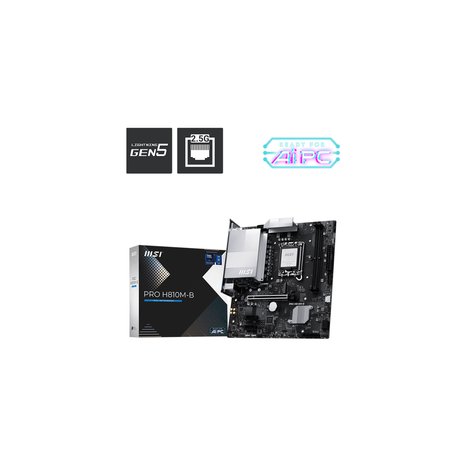 Motherboard Msi Pro H810m-b Lga 1851 Ddr5 — foto 4
