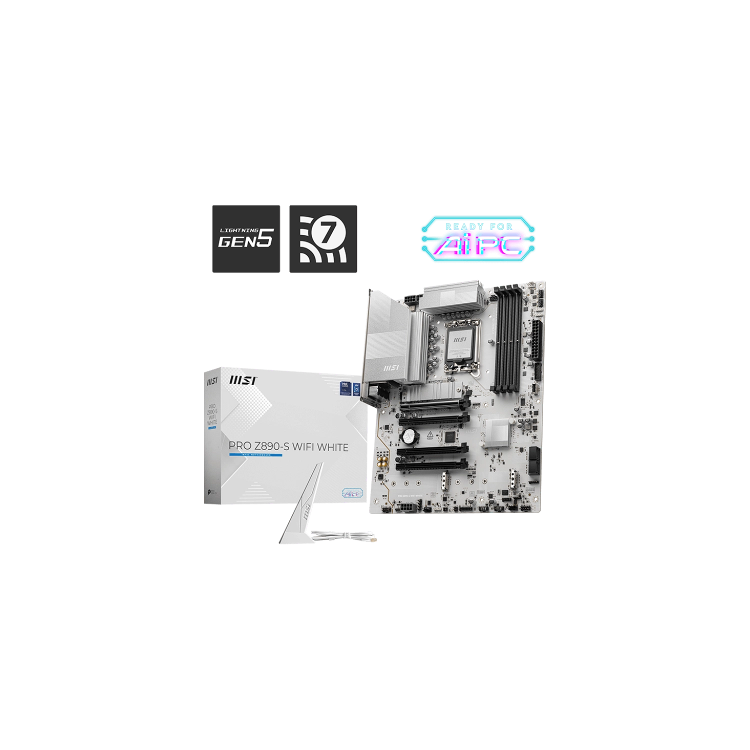 Motherboard Msi Pro Z890-s Wifi White Lga1851 Ddr5 — foto 4