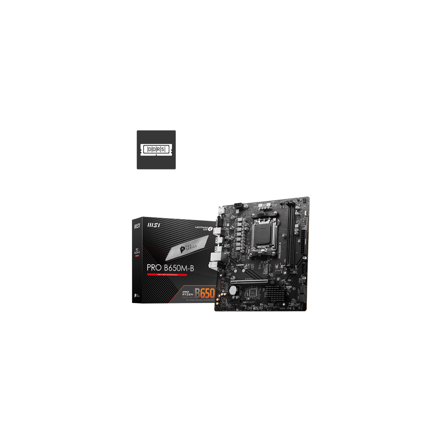 Motherboard Msi Pro B650m-b Am5 Ddr5 — foto 10