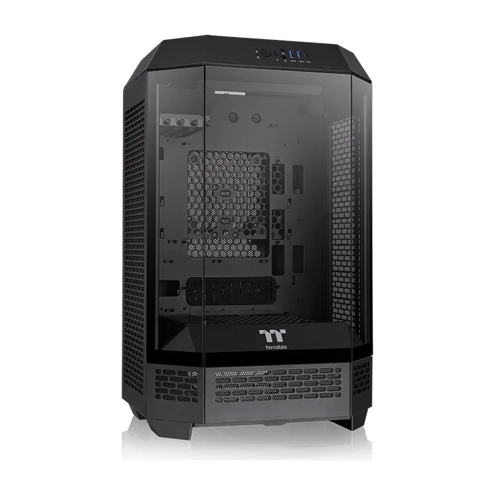 Gabinete TT The Tower 300 Mid-Tower TG X3 Fan X2 Black (1051) — foto 5