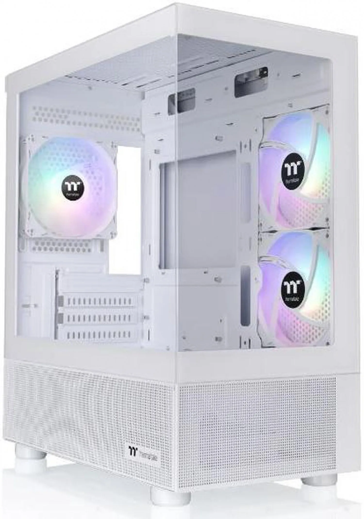 Gabinete TT View 170 Micro Chassis TG X2 Fan ARGB X3 Snow White (5349) — foto 4