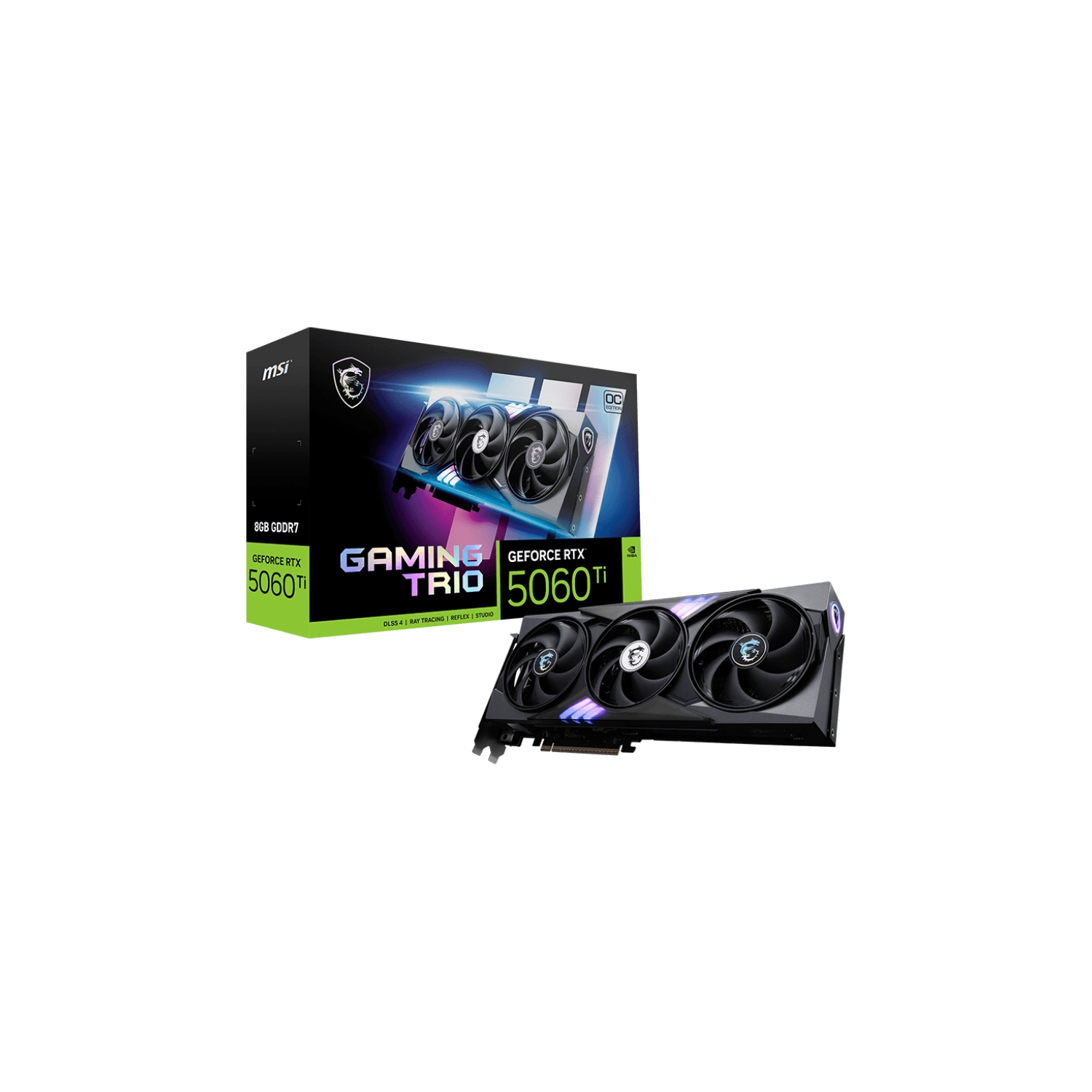 VGA MSI GeForce RTX 5060 Ti GAMING TRIO OC 8G (1394) — foto 7