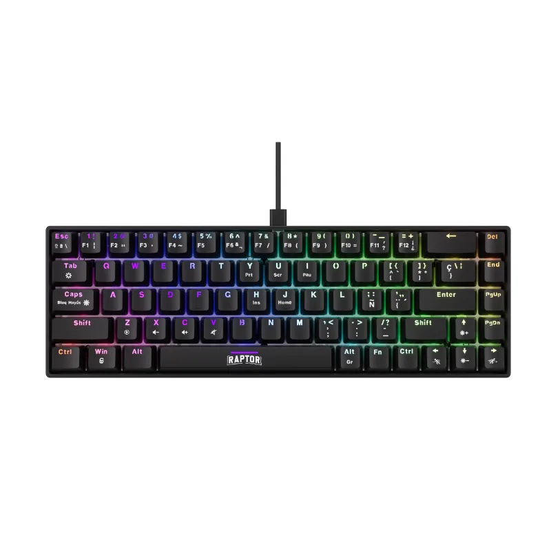 Teclado Raptor Fireclaw M68 Mecanico Retroiluminado Switch Red Outemu (7374) — foto 8