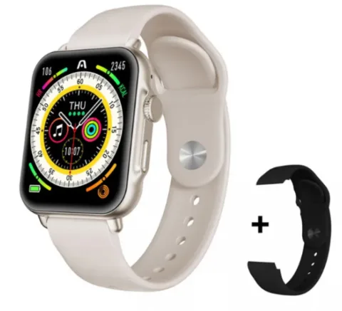 SMARTWATCH ARGOMTECH S55 ASTRAL BEIGE ALUMINIUM 2 STRAPS INCLUIDED BLACK Y BEIGE 1.96 IPS DISPLAY