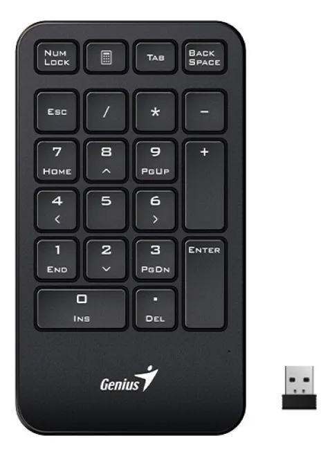 Teclado Numerico Wireless Genius Numpad 1000 Black