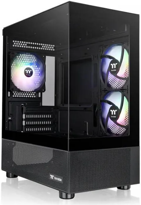 Gabinete TT View 170 Micro Chassis TG x2 Fan ARGB x3 Black (5332)
