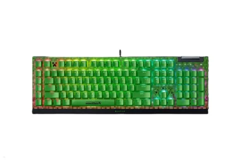 TECLADO GAMER RAZER BLACKWIDOW V4 X MINECRAFT EDITION GREEN-SWITCH US-EN